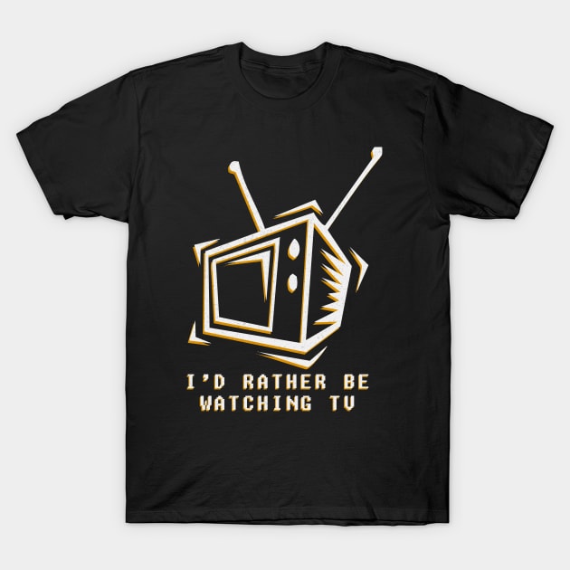 Watching TV T-Shirt by nidesign